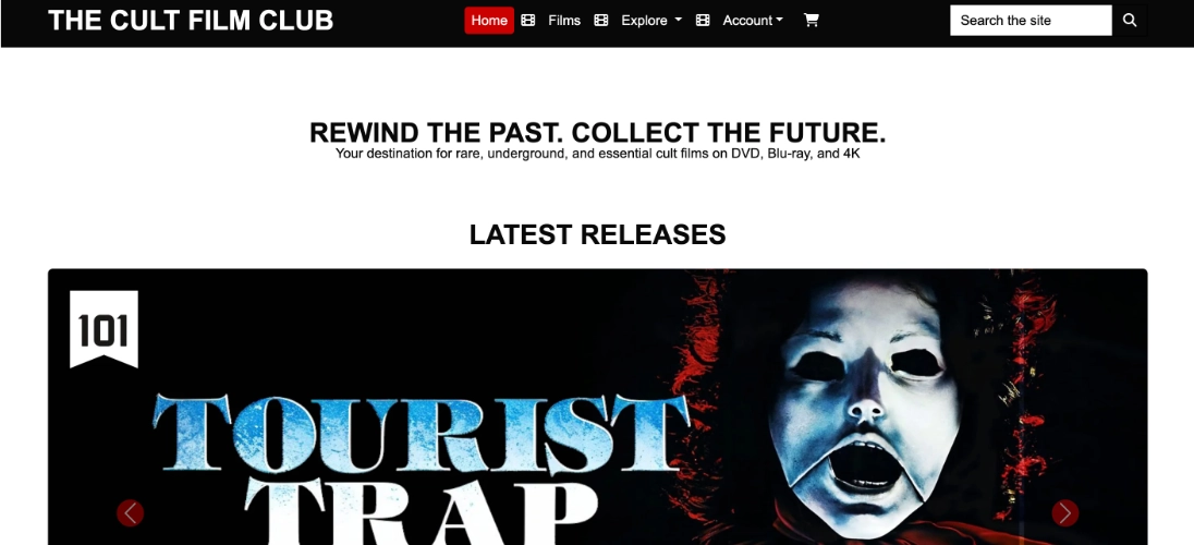 The Cult Film Club store front